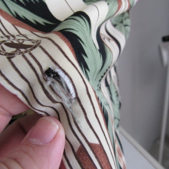 Hawaiian Shirt Maui Maui Surf Company Button Front Surf Boards Palm Trees Sz Lrg - Picture 5 of 12